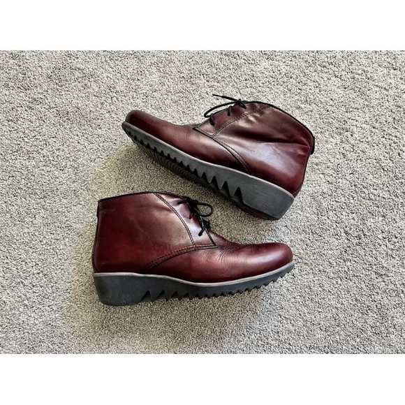 Wolky Women’s Size 40 Dusky Winter Boots Comfort Wedge Leather Ankle Booties - Picture 1 of 5